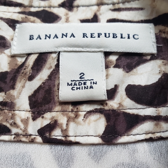 Silk Patteren Skirt | Banana Republic - Picture 5 of 5